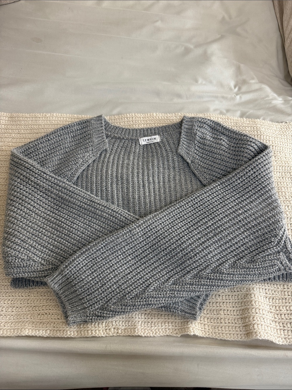 Grey Knit Women's Bolero